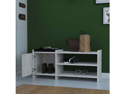 Jeremy botník antická bílá | VÝPRODEJ