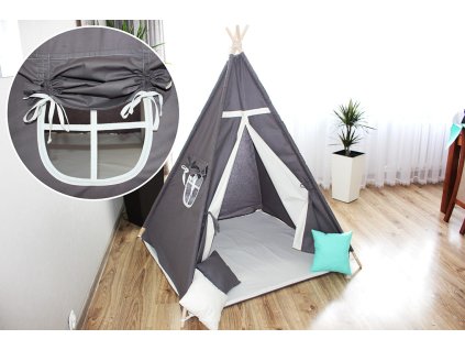 Dětský stan | TEEPEE GRAY