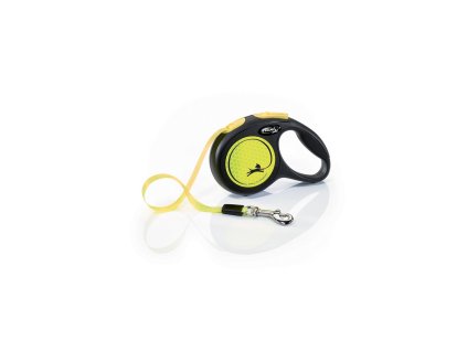 flexi Neon XS pásek 3m/12kg žlutá