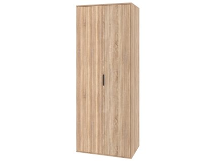 Šatní skříň do předsíně ALIYA MDF (Barva antracit + bílá)