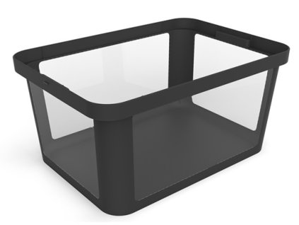 21204 plastovy ulozny box albris cerny