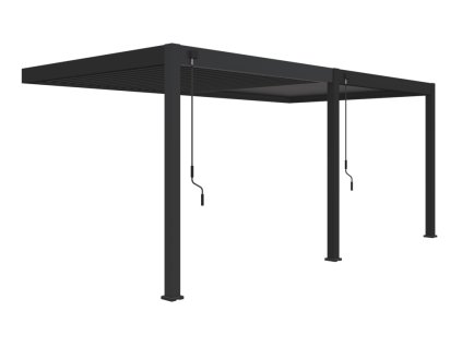 20397 bioklimaticka pergola intro plus 6x3 m hlinik do steny