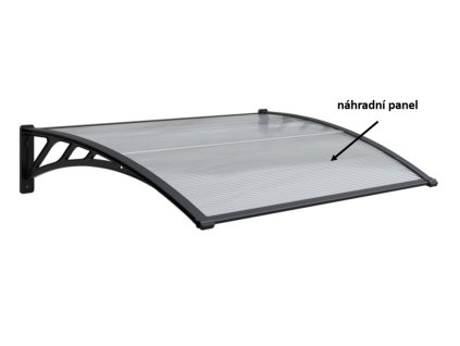 18423 panel polykarbonatu pro vchodovy pristresek 1446x493 5mm