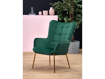 28608 3 calounene kreslo nicholas zelene