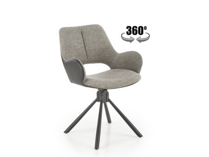 37119 jidelni zidle otocna vmk493 seda cerna