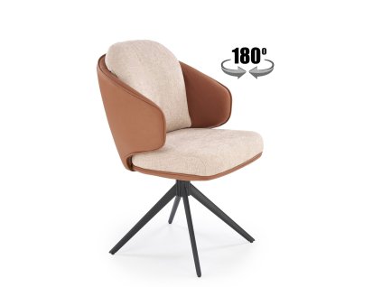 37281 jidelni zidle otocna vmk554 bezova hneda