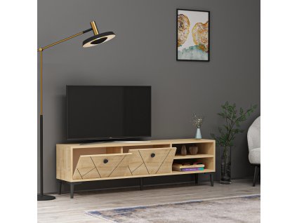 TV stolek OSMOND na nožičkách dub