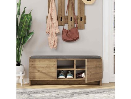 Botník se sedákem BUCKY ořech Hit