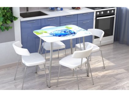 Jídelní stůl ICE s potiskem II.jakost | VÝPRODEJ