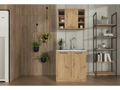 Kuchyňská linka BRUZ 80 cm, barva dub artisan