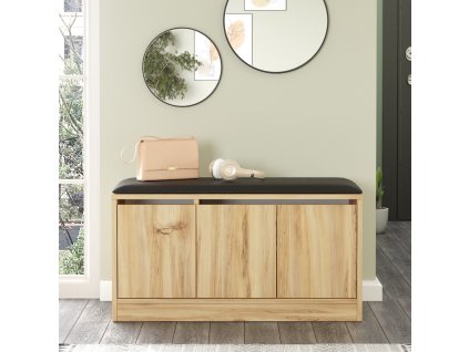 ITHAN botník se sezením, dub Left