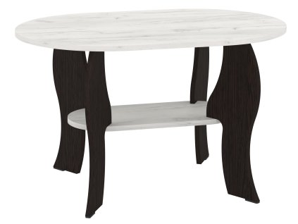 39795 7 konferencni stolek sonata wenge dub kraft bily