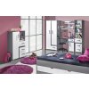 432573 3 policovy regal SOLETTA 4 do detskeho pokoje antracit bila