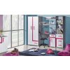 432588 3 policovy regal SOLETTA 5 do detskeho pokoje antracit ruzova