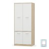 4- dveřová věšáková skříň TEYO (barva bílá)
