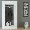 Předsíňová stěna MODERN BÍLÁ / BÍLÝ LESK | VÝPRODEJ