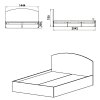 Postel P-140 DOPRODEJ (Barva dub sonoma)