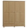 Šatní skříň 80 Klasik (Barva surové dřevo, Šířka 180 cm)