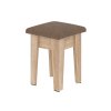 Taburet T-4 (Barva antracit, Materiál koženka - bílá)