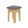 Taburet T-4 (Barva antracit, Materiál koženka - bílá)