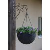 17607 4 kvetinac hanging sphere hnedy