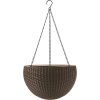 17607 kvetinac hanging sphere hnedy