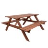 22182 piknik zahradni set dreveny 200 cm moreny