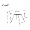 28257 3 jidelni stul kulaty dion 120 cm
