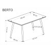 28434 4 jidelni stul berto 120x70 cm