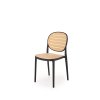 30237 jidelni plastova zidle windy cerna prirodni