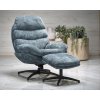 36051 9 otocne kreslo subal s podnozkou modre