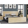 Postel TARIA 160x200 cm | DUB WOTAN / ANTRACIT