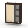 Závěsná vitrína MG-1-1 | WENGE - JAVOR (Barva wenge + javor)