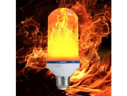 LED žárovka s efektem plamenu