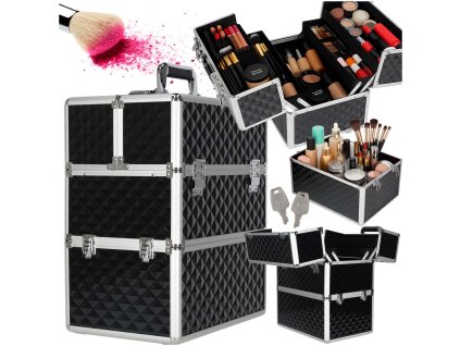 Kuferek na kosmetyki walizka organizer kosmetyczny XXL 3D 176535