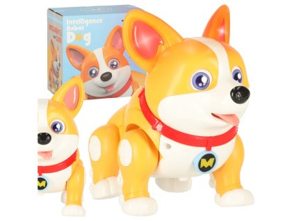 Pies piesek interaktywny robot Corgi swiecace uszy muzyka 173682