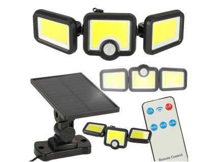 Lampa solarna LED 3w1 z czujnikiem ruchu zmierzchu 172959