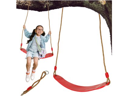 Hustawka ogrodowa dla dzieci plaska wytrzymala czerwona 172250