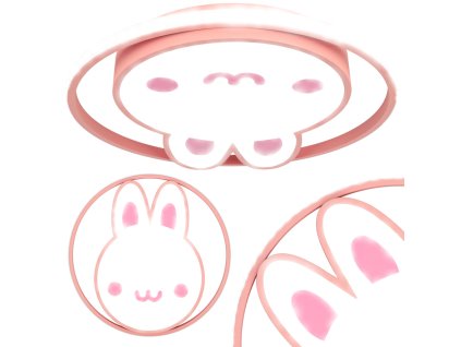 Lampa LED sufitowa plafon do pokoju dzieciecego sciemniana LUMELA pilot kroliczek 171391