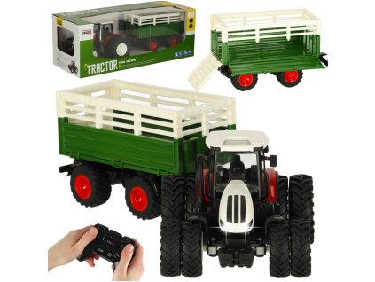 Traktor RC ciagnik rolniczy z przyczepa 2 4G 3 7V 500mAh 168892