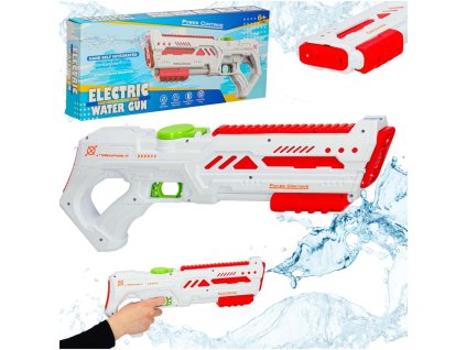 Pistolet karabin na wode elektryczny mocny profesjonalny bron wodna dla dzieci bialy 167912