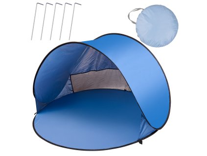 Namiot plazowy duzy samorozkladajacy sie automatyczny na plaze parawan ogrodowy XL 146x146cm pokrowiec 167515