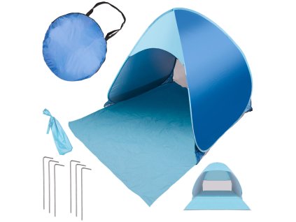 Namiot plazowy ogrodowy samorozkladajacy niebieski 168975