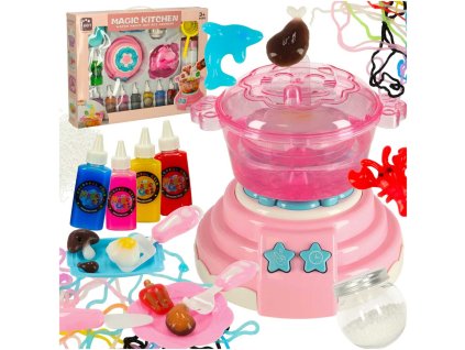 Klej zel krysztalowy 3D crystal glue magiczna kuchnia szablony kreatywny zestaw 62 elementy rozowy 167991