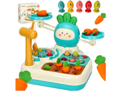 Urocze marchewki zabawka interaktywna 4w1 niebiesk 159683