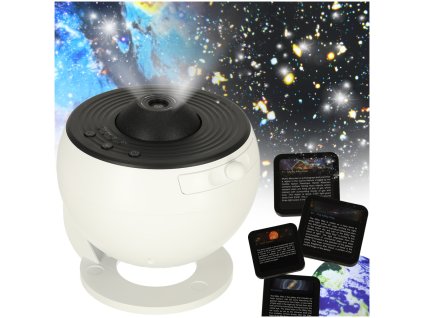 Projektor gwiazd nieba lampka nocna LED USB planetarium planety 12 dyskow 360 timer 176763
