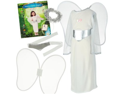 Kostium stroj karnawalowy przebranie aniolek aureola jaselka 4 el rozmiar M 164419