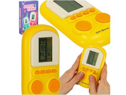 Gra elektroniczna zrecznosciowa konsola przenosna zolty 163505