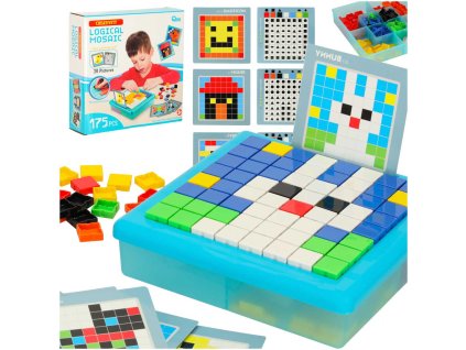 Ukladanka kreatywna logiczna klocki puzzle mozaika 175 elementow 161043