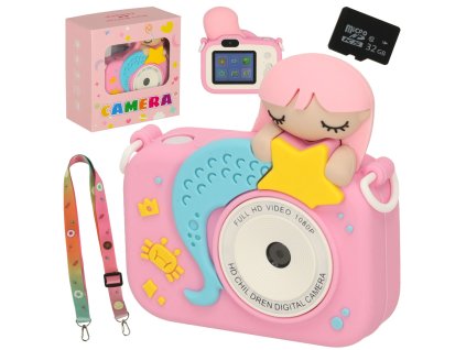 Aparat cyfrowy dla dzieci rozowy 160692
